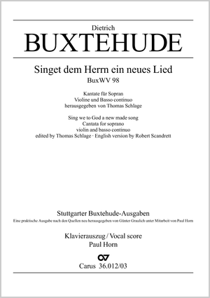 Buxtehude: Singet dem Herrn ein neues Lied, BuxWV 98