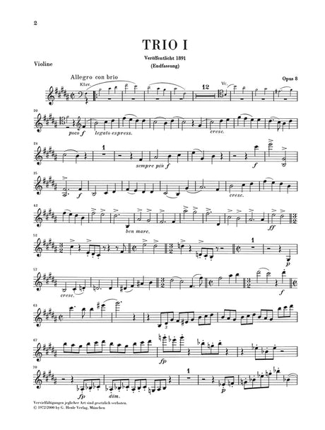 Schumann: Piano Trio, Op. 17