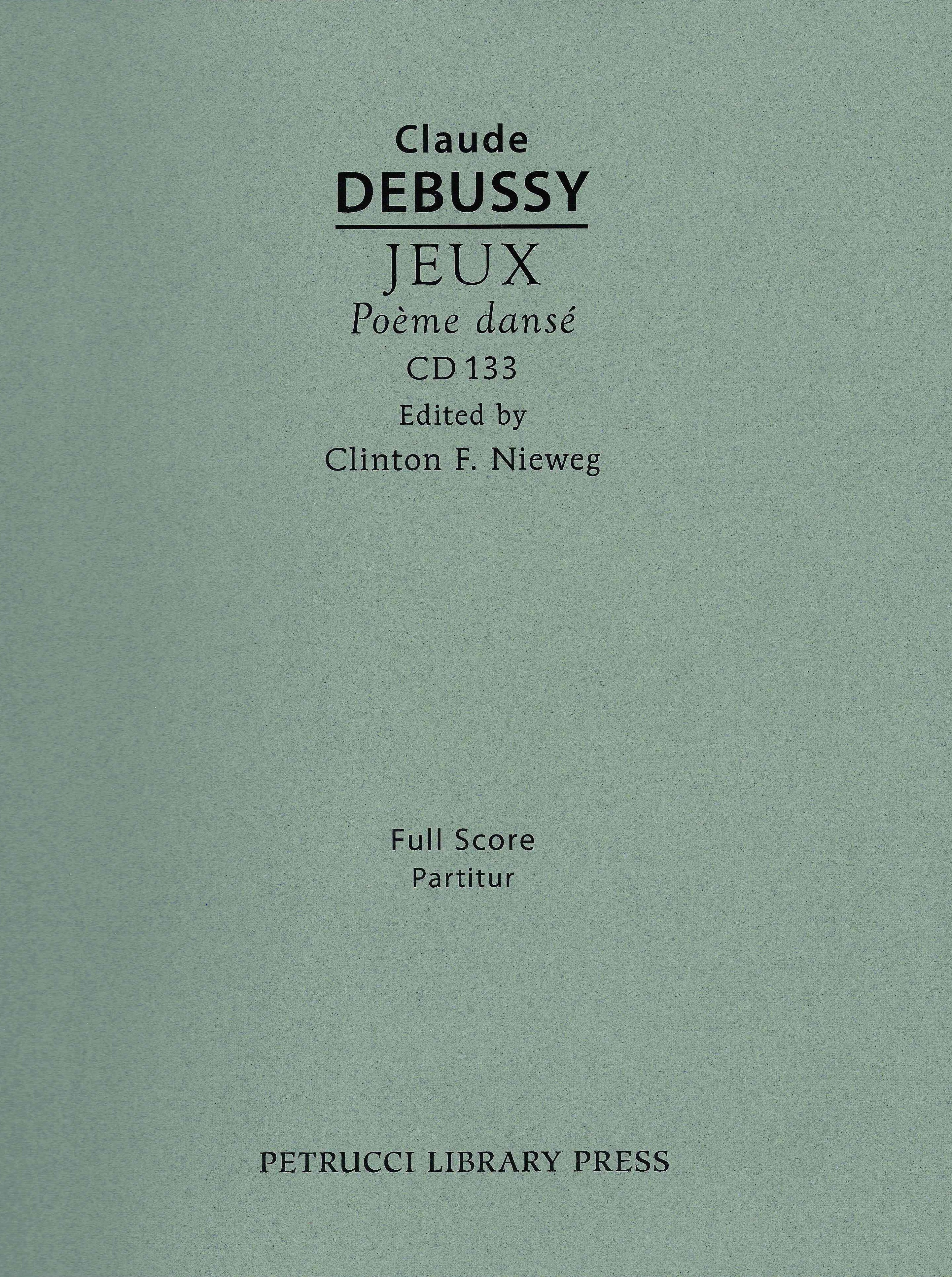 Debussy（ドビュッシー）Jeux (poème dansé) Debussy: Jeux (Poème dansé), L 133 – Ficks Music