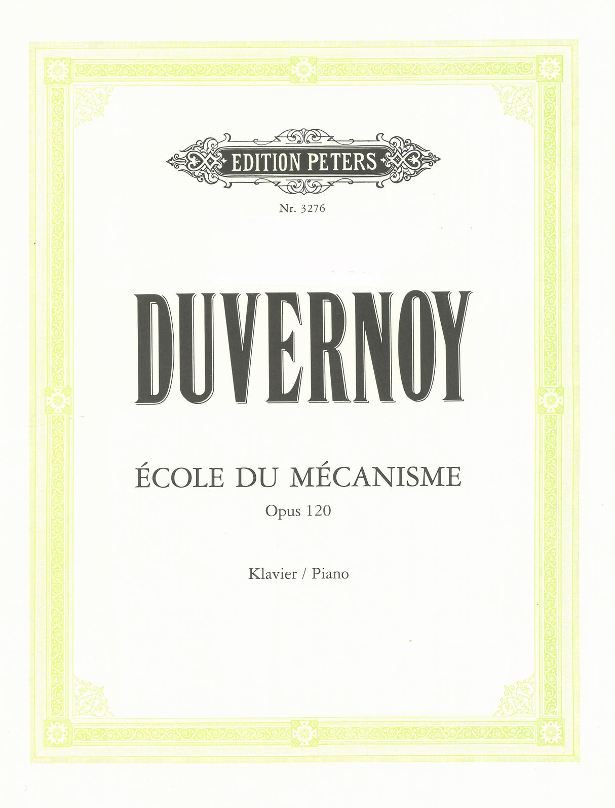 Duvernoy: École du Mécanisme, Op. 120