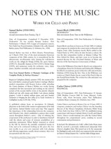 The G. Schirmer Cello Anthology