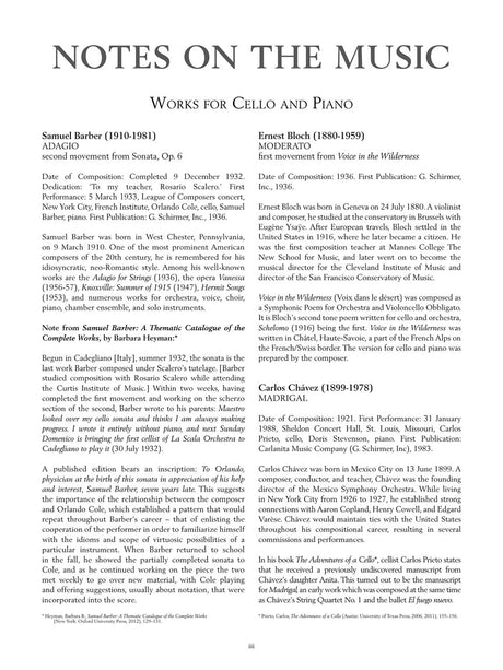 The G. Schirmer Cello Anthology