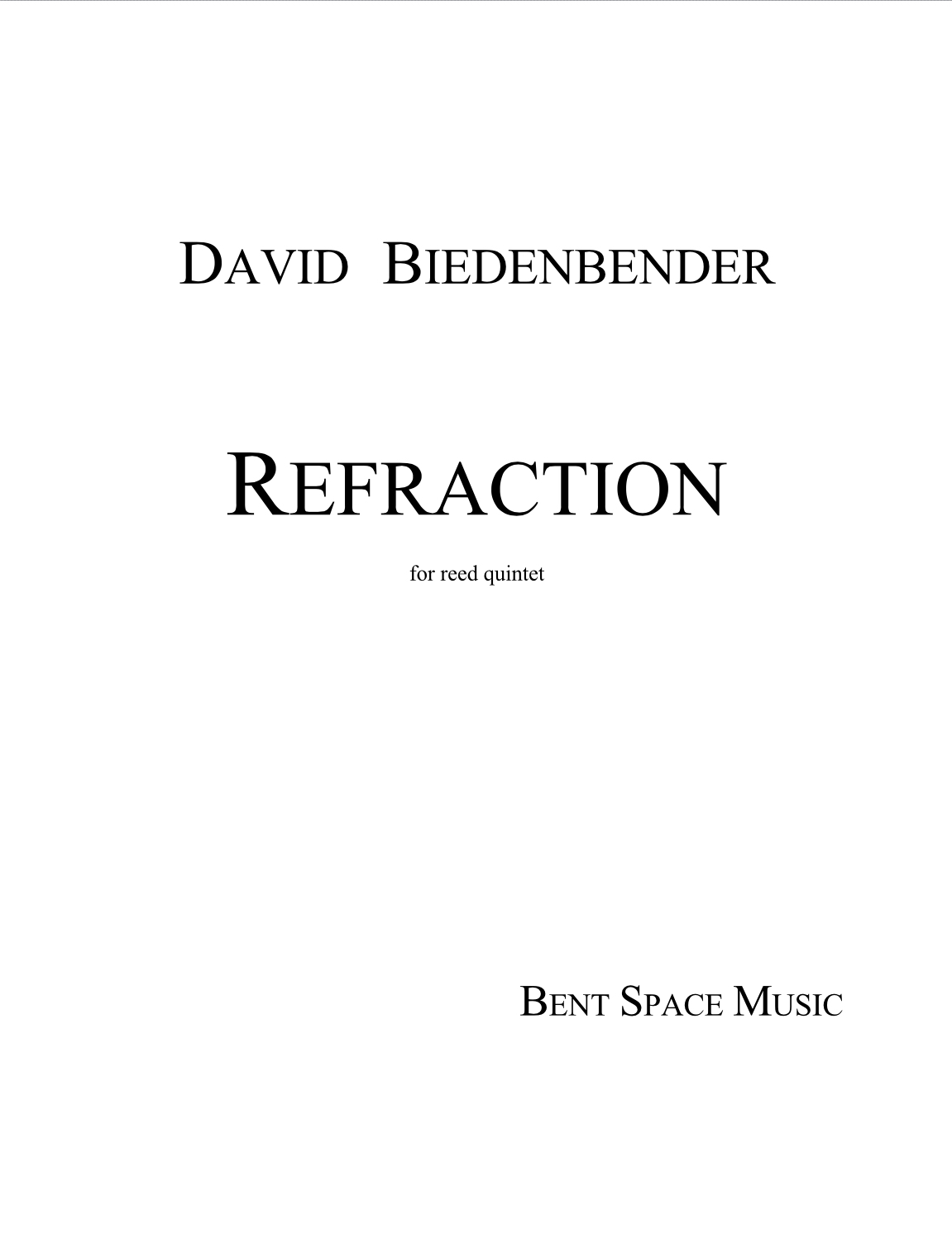 Biedenbender: Refraction