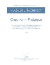 Ussachevsky: Creation - Prologue
