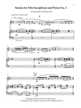 D. Richardson: Alto Saxophone Sonata No. 2