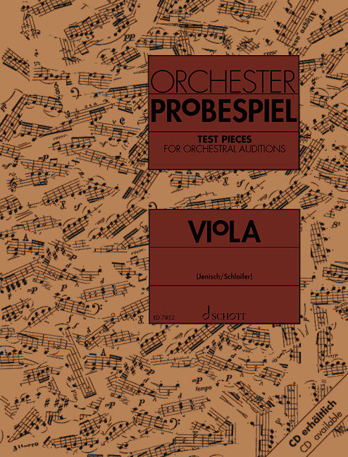 Test Pieces for Orchestral Auditions - Viola