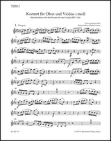 Bach: Concerto for Oboe, Violin, Strings and Basso continuo in C Minor