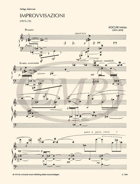 Kocsár: Improvvisazioni