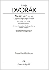 Dvořák: Mass in D Major, Op. 86 (Organ Version)