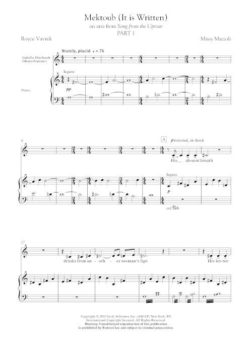 Mazzoli: Mektoub (It Is Written)