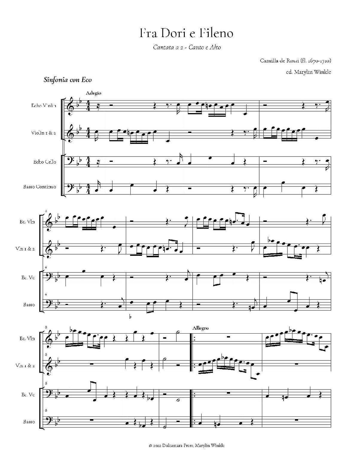 Rossi: Frà Dori, e Fileno