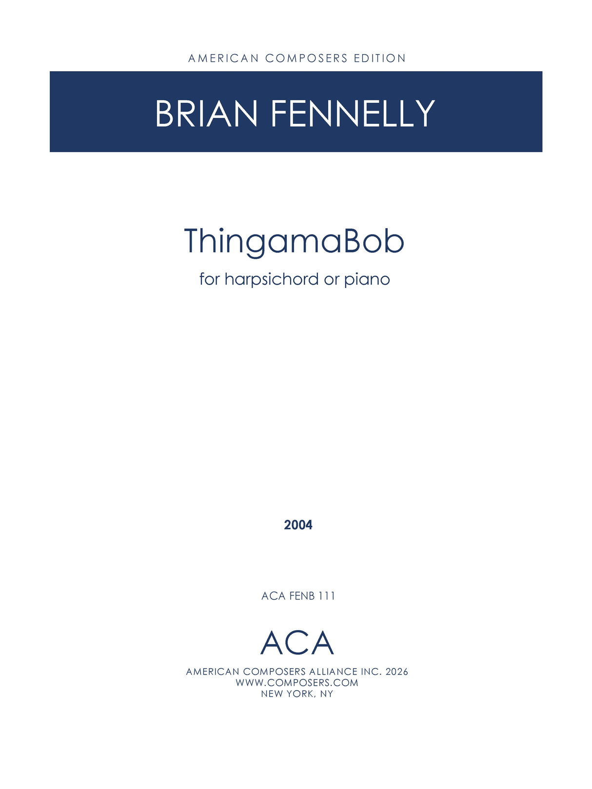Fennelly: ThingamaBob