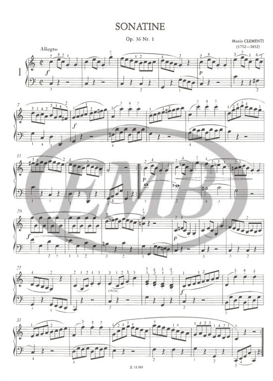 Clementi: Sonatinas, Opp. 36, Op. 4 (37a & 38a)