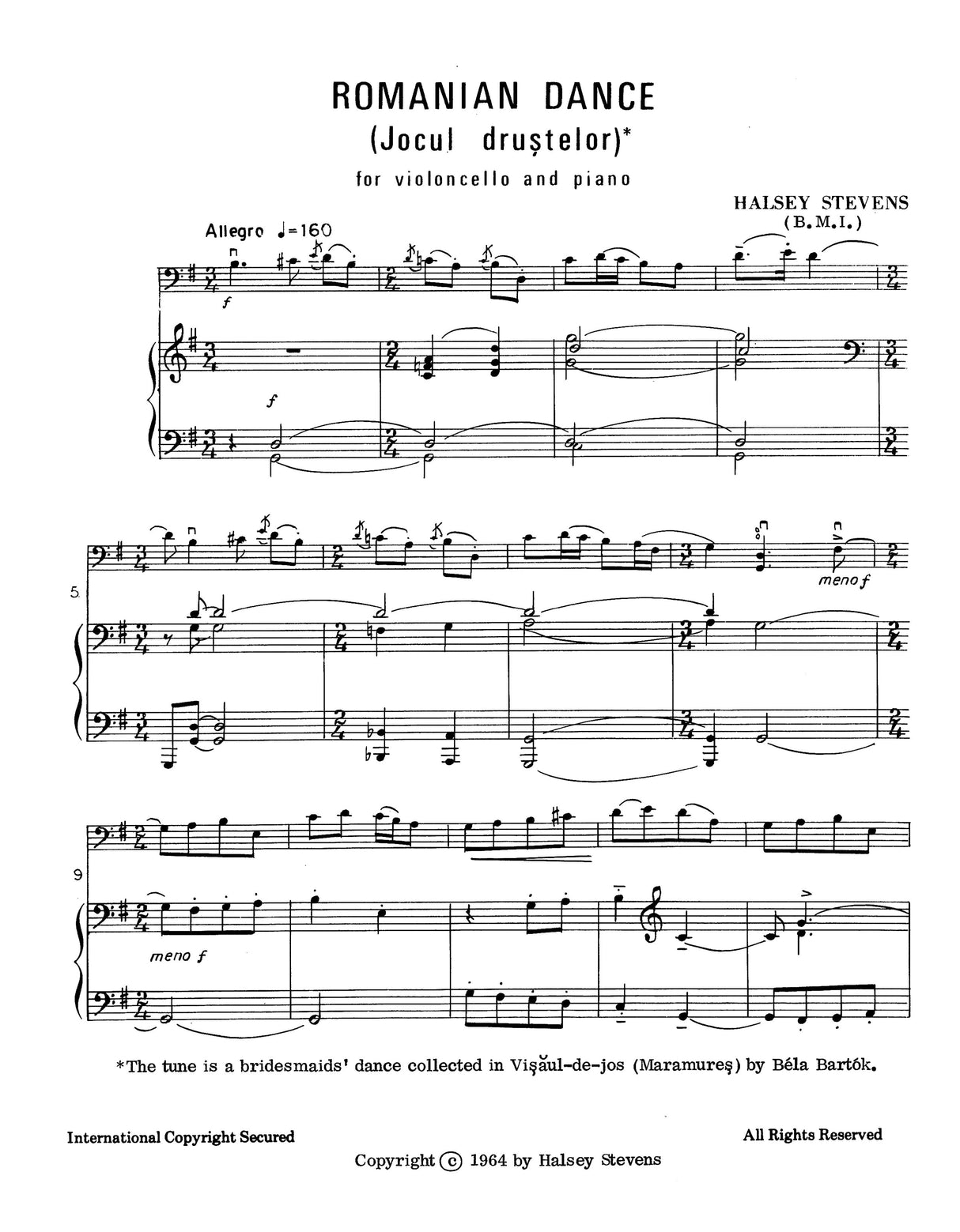 H. Stevens: Romanian Dance