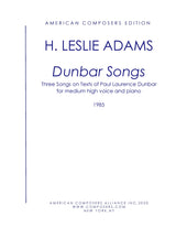 H.L. Adams: Dunbar Songs