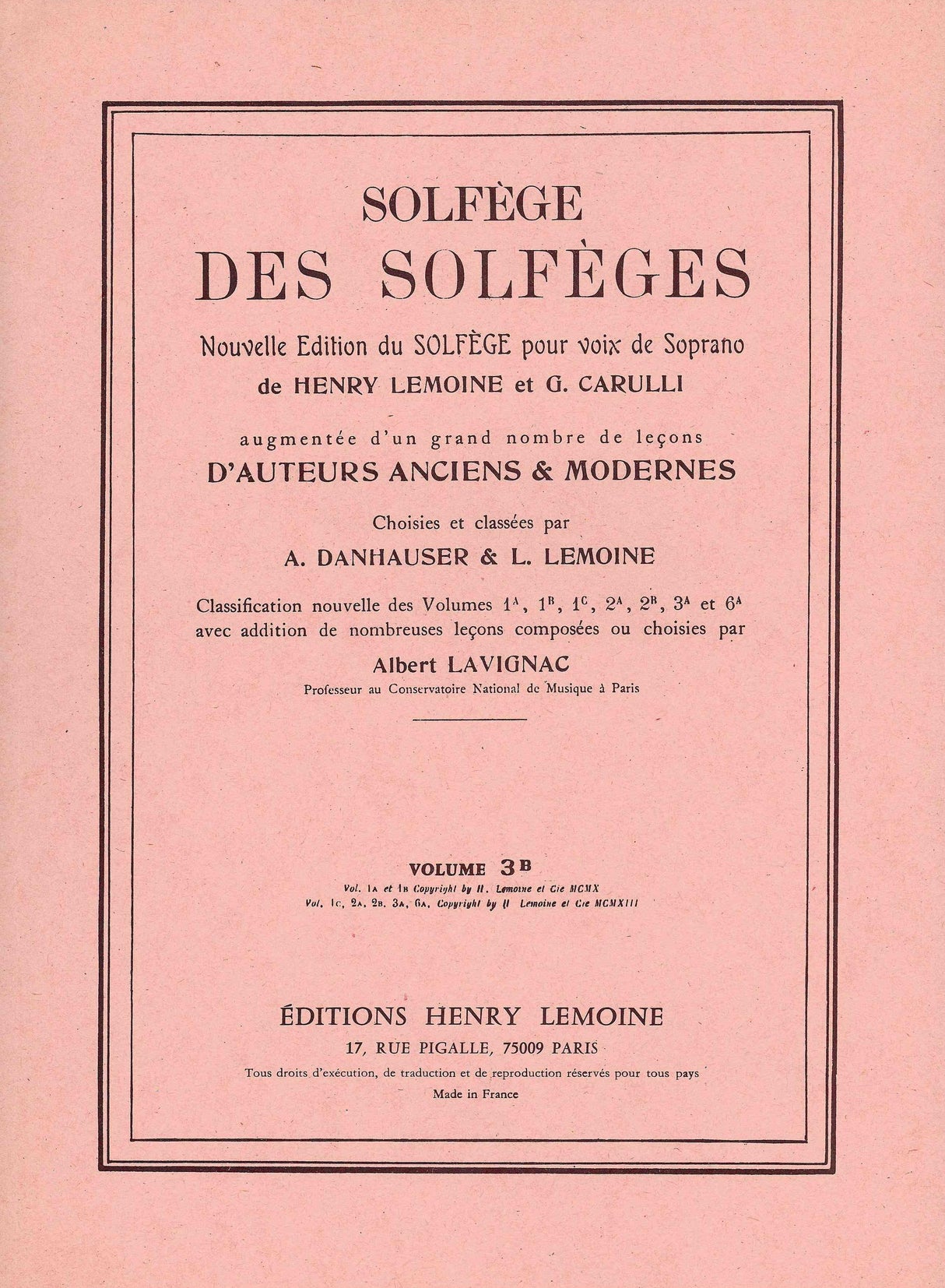 Solfège des Solfèges - Volume 3B