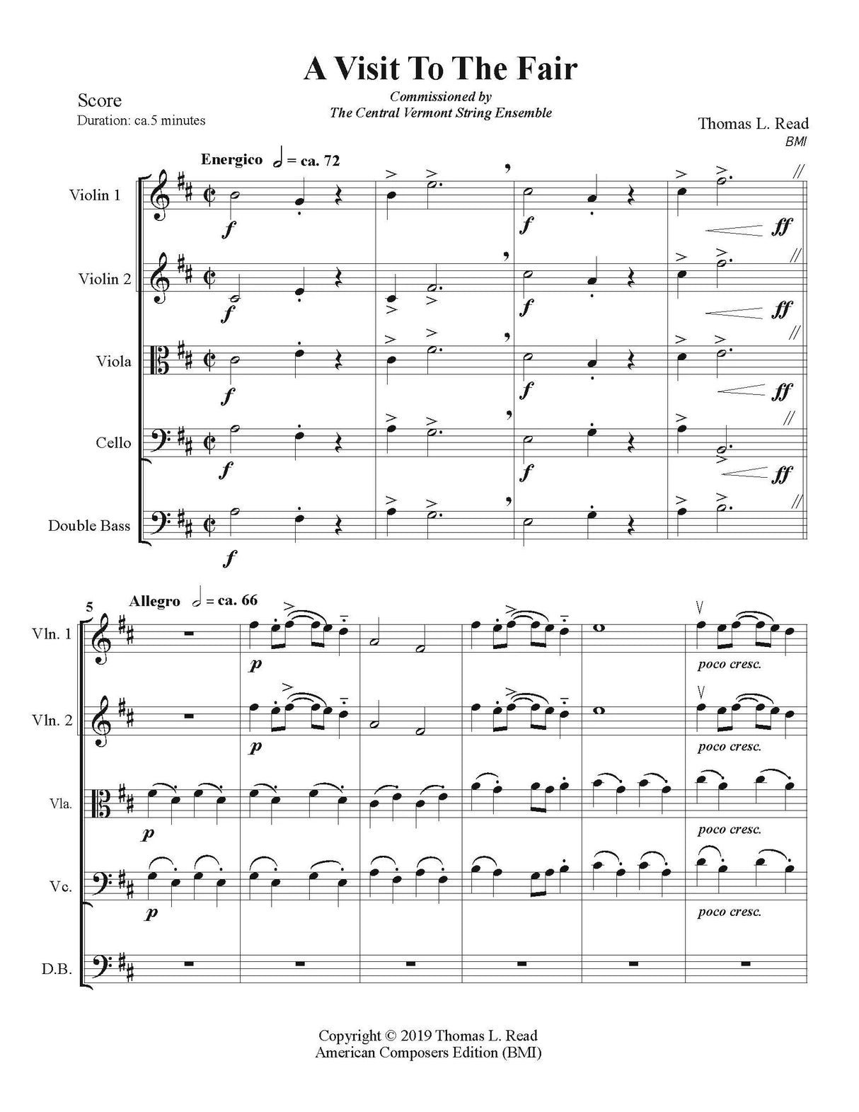 Read: A Visit to the Fair for String Orchestra