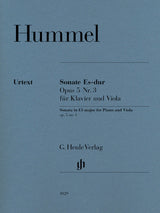 Hummel: Viola Sonata in E-flat Major, Op. 5, No. 3