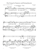 Weigl: 5 Songs for Soprano & String Quartet, Op. 40