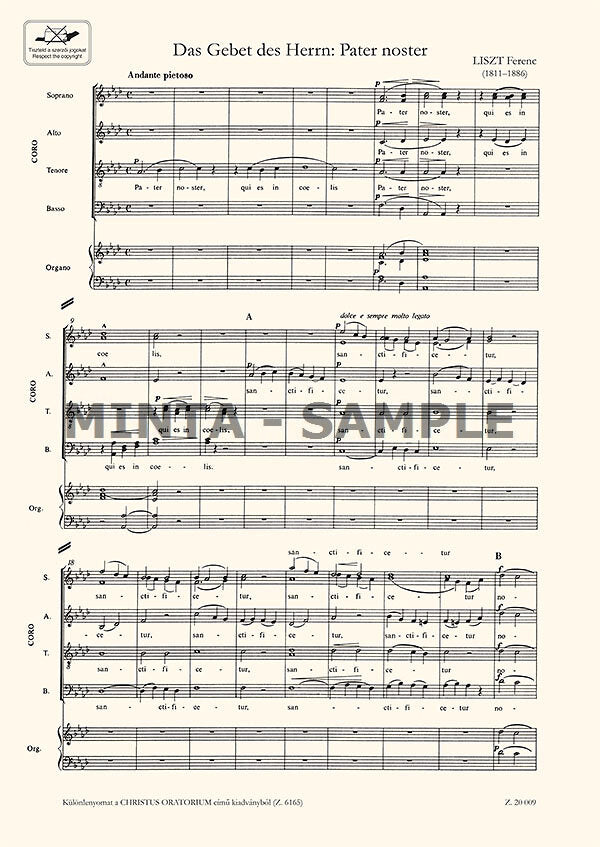 Liszt: Das Gebet des Herrn (Pater Noster)