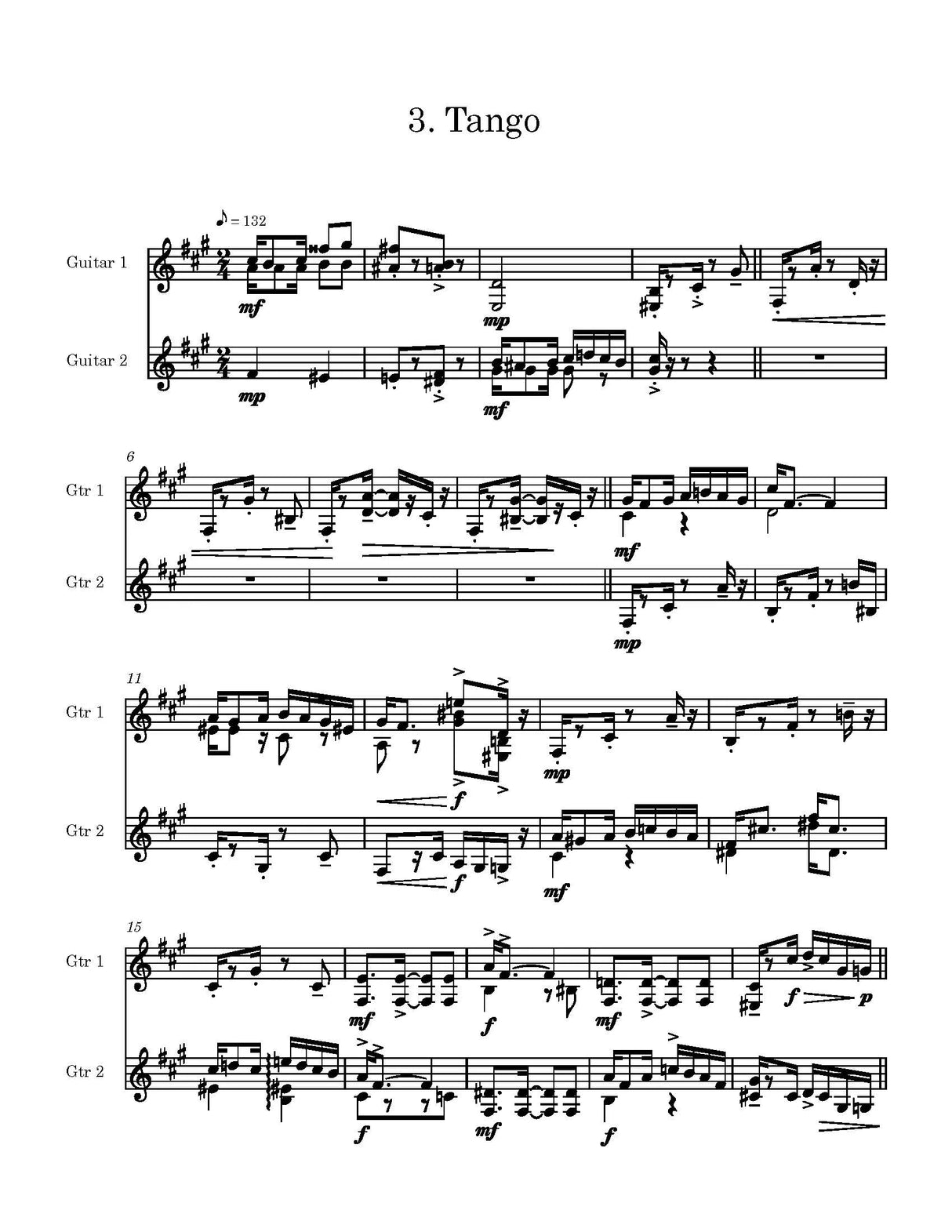 Davidson: 3 Dances for Two Guitars