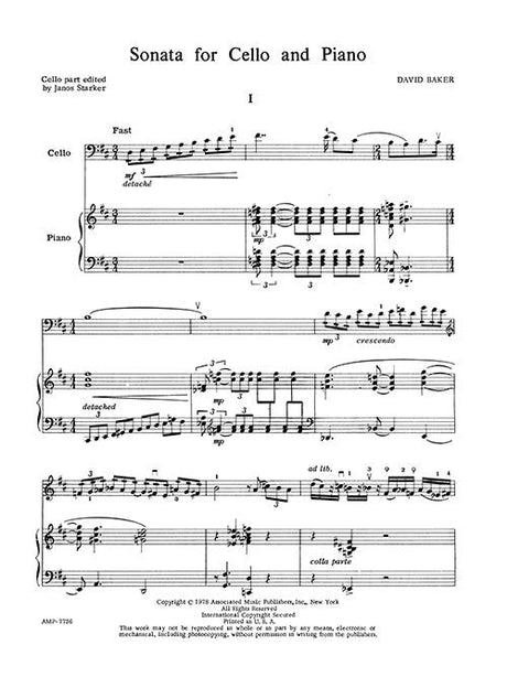 Baker: Cello Sonata