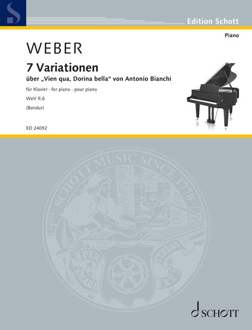 Weber: 7 Variations on 'Vien Qua, Dorina Bella', Op. 7