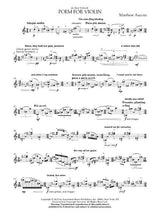 Aucoin: Poem for Violin, Op. 1