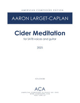 Larget-Caplan: Cider Meditation