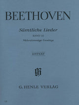 Beethoven: Complete Songs for Voice and Piano - Volume 3