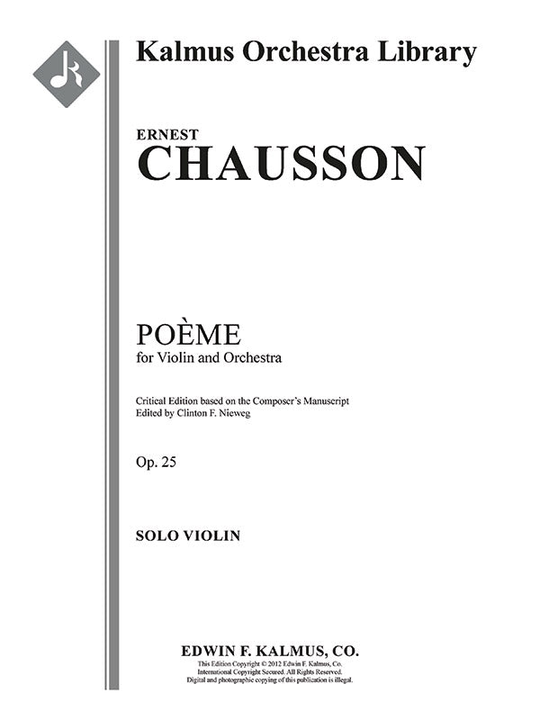 Chausson: Poème, Op. 25