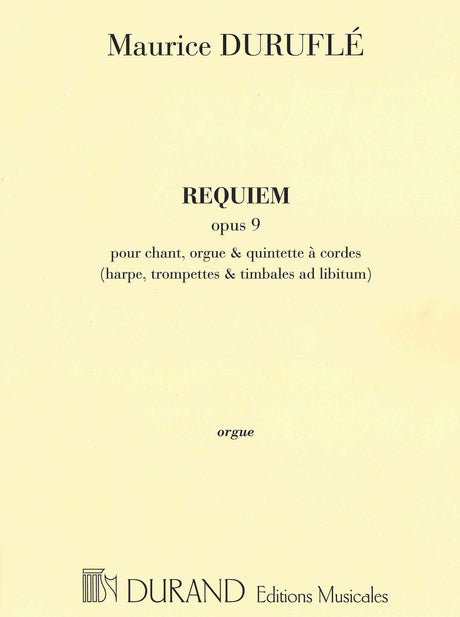 Duruflé: Requiem, Op. 9 - Reduced Orchestration