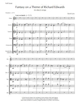 D. Lane: Fantasy on a Theme of Richard Edwards