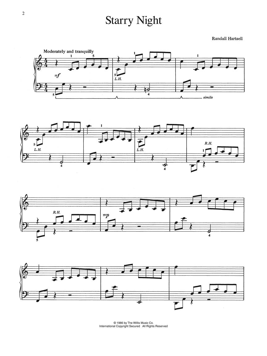 Hartsell: Starry Night – Ficks Music Hartsell: Starry Night – Ficks Music