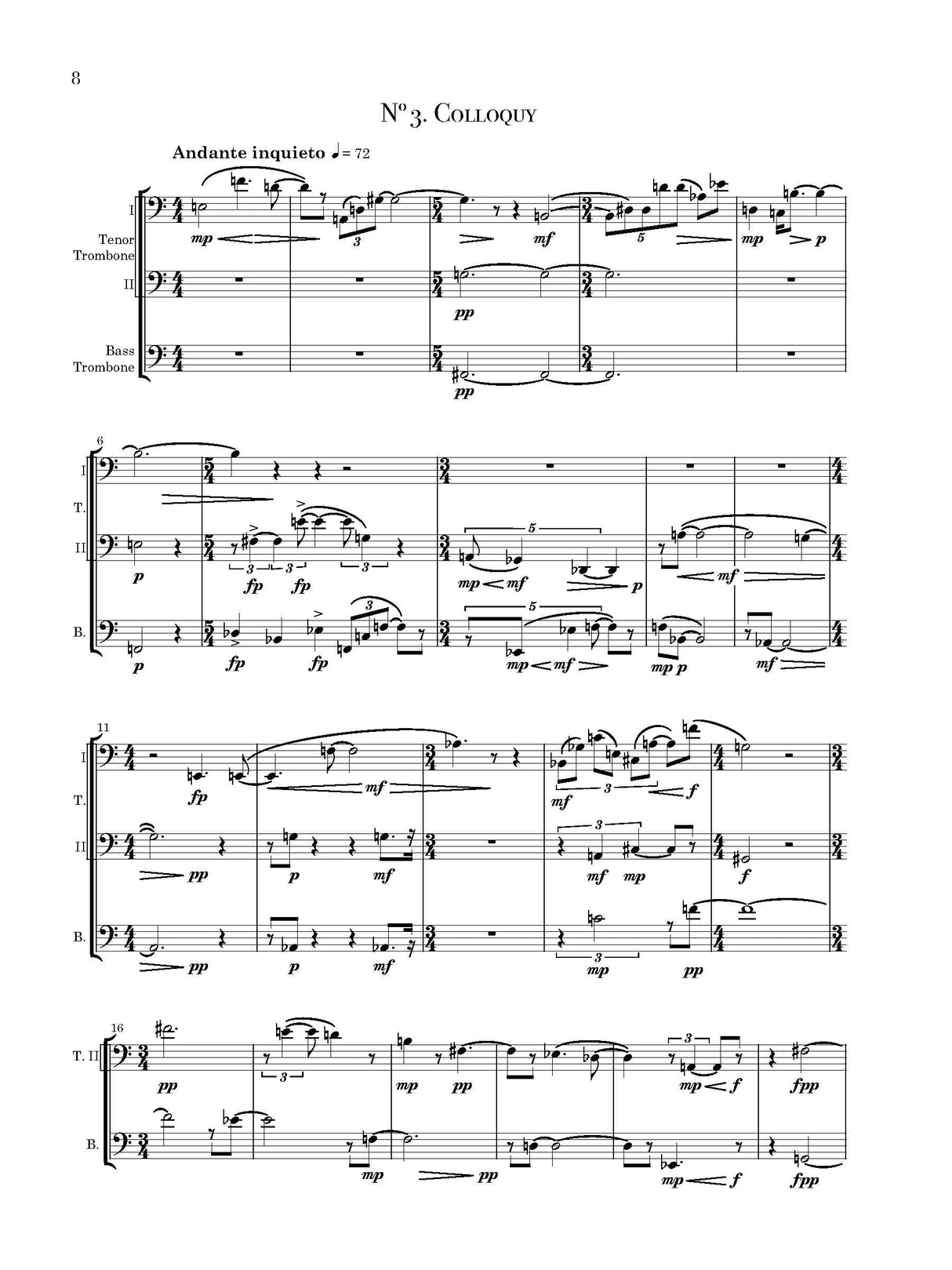 Mecionis: Suite for 3 Trombones