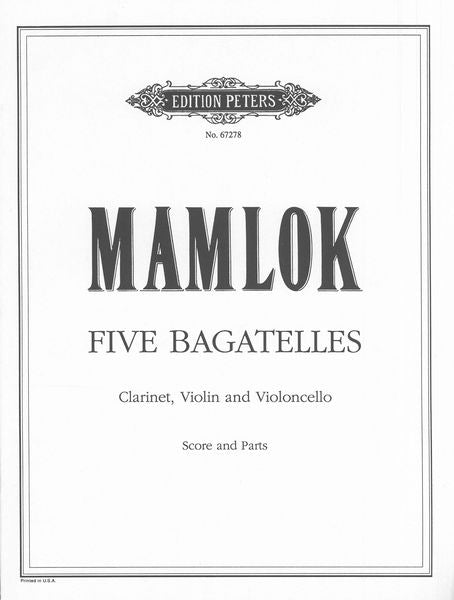 Mamlok: Five Bagatelles
