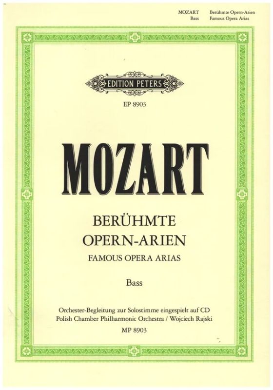 Mozart: Famous Opera Arias for Bass