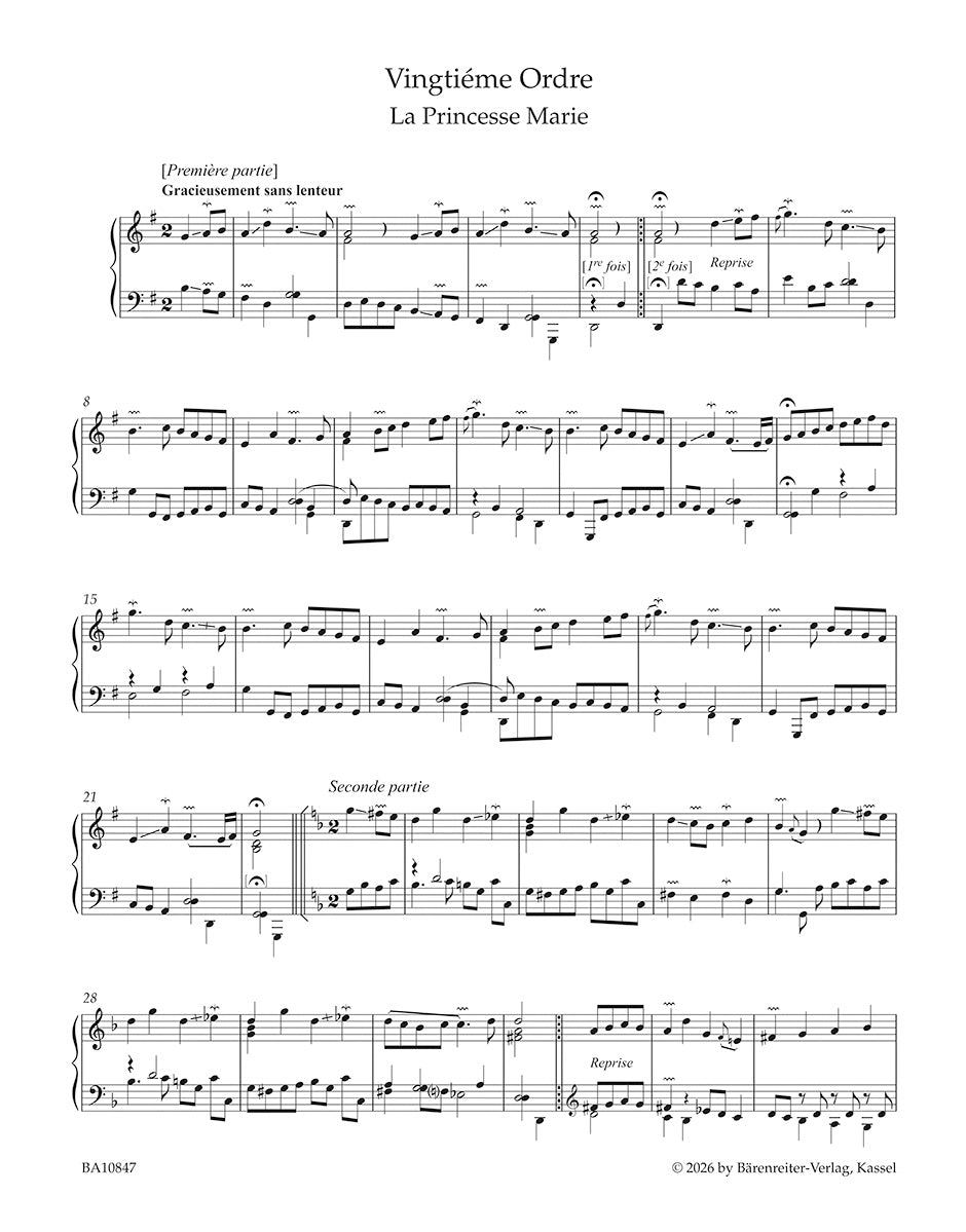 F. Couperin: Pièces de clavecin - Volume 4 (1730)