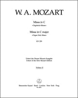 Mozart: Missa brevis in C Major, K. 259