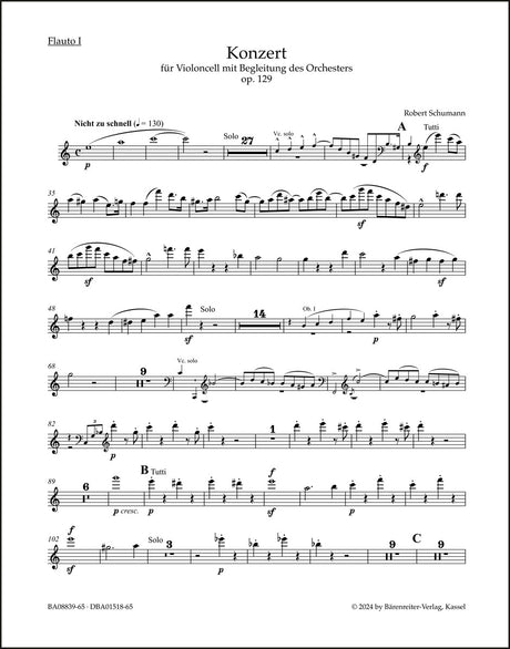 Schumann: Cello Concerto in A Minor, Op. 129