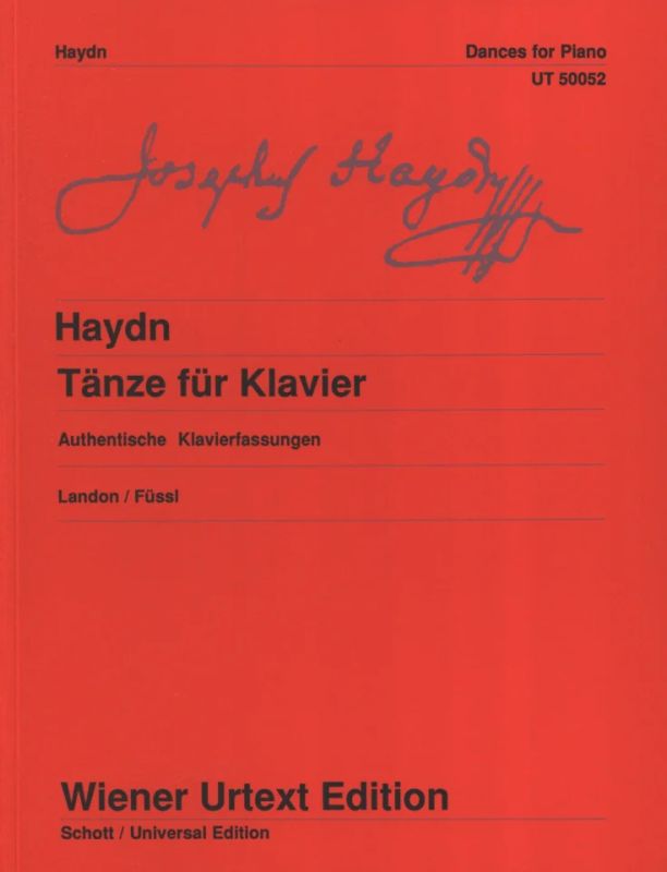 Haydn: Dances for Piano, Hob. IX:3, 8, 11, 12