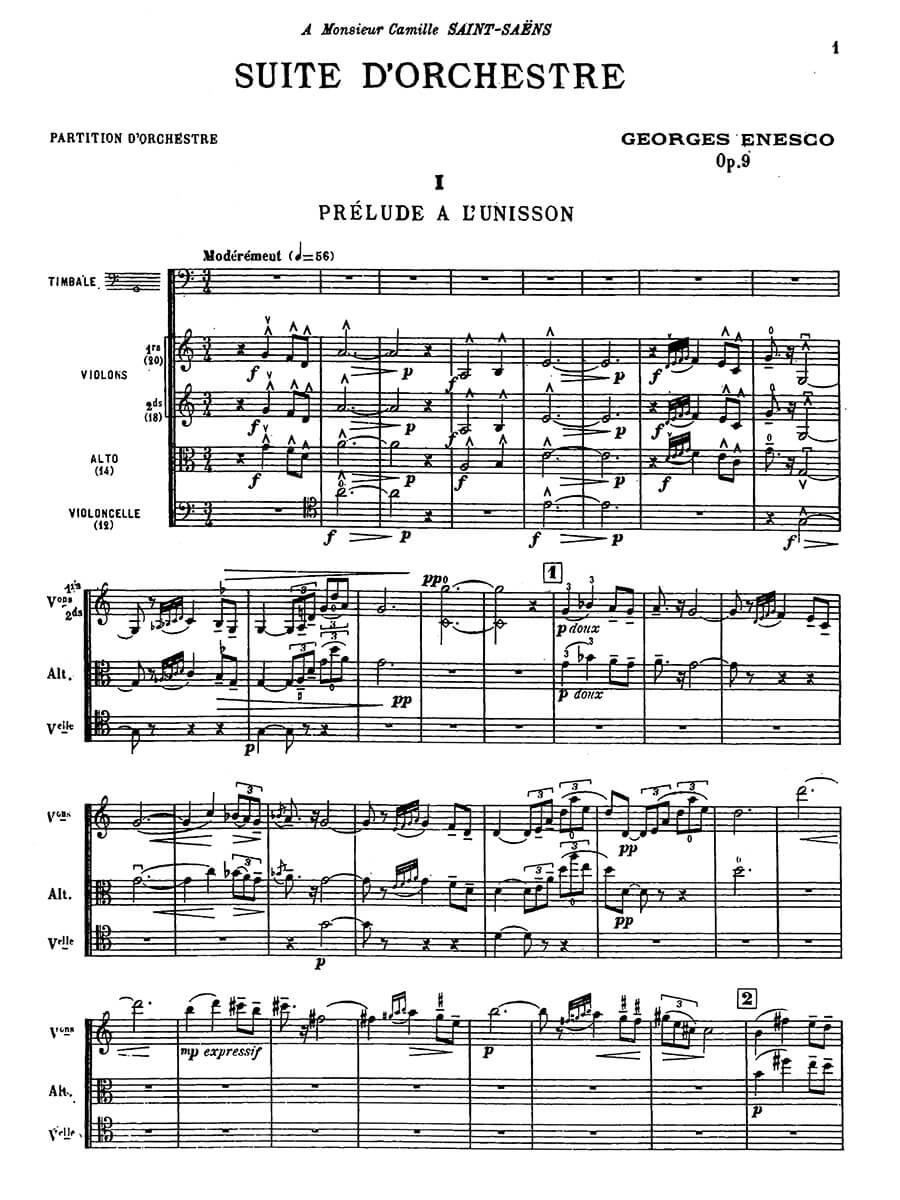 Enescu: Suite No. 1 in C Major, Op. 9