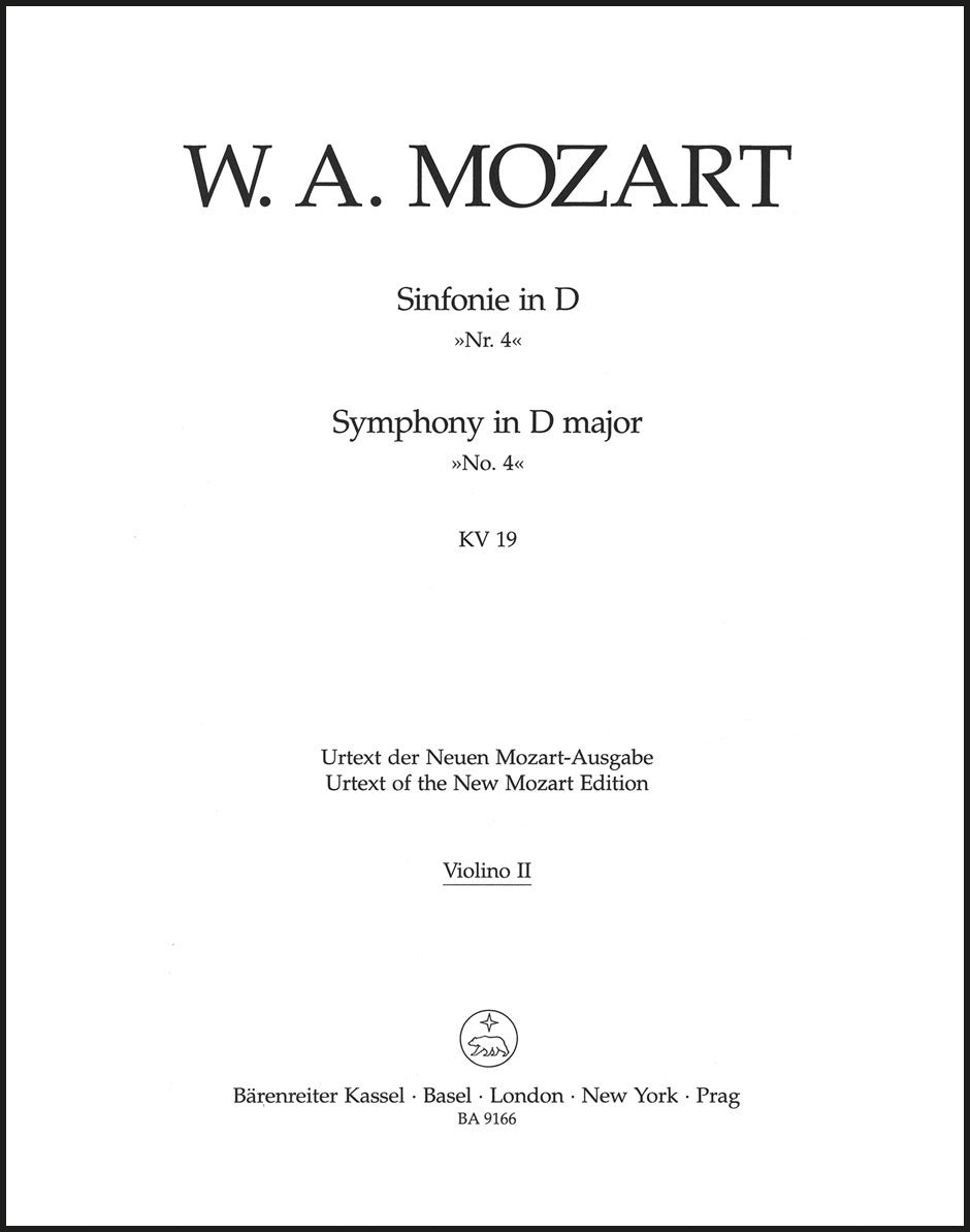 Mozart: Symphony No. 4 in D Major, K. 19 – Ficks Music