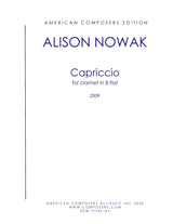 Nowak: Capriccio for Clarinet