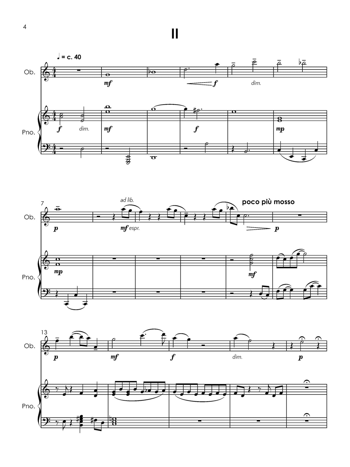 Luening: Divertimento for Oboe and Piano