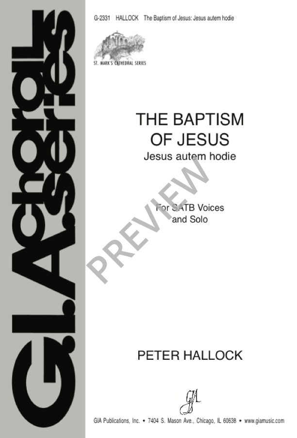 Hallock: The Baptism of Jesus