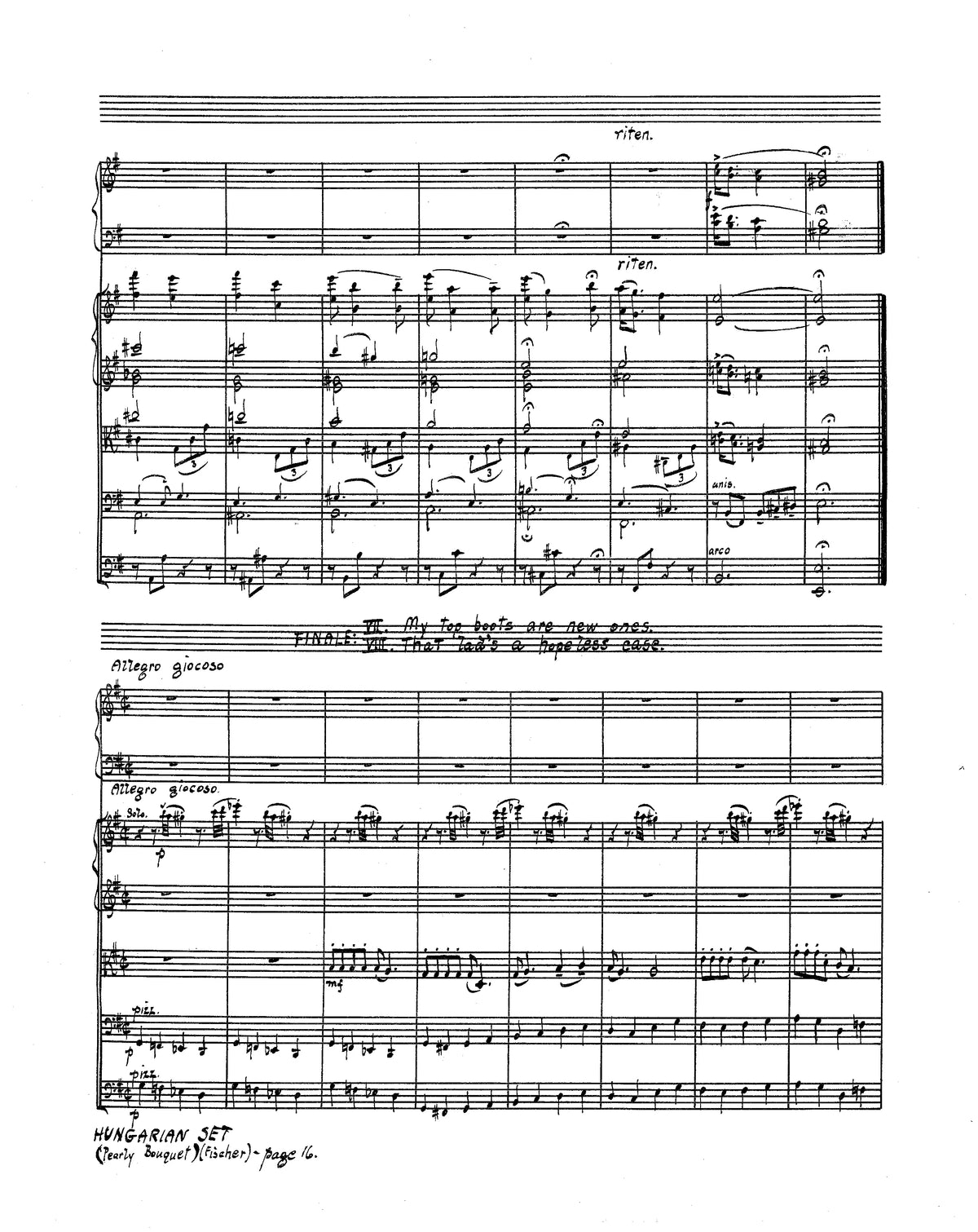 I. Fischer: Hungarian Set (The Pearly Bouquet)