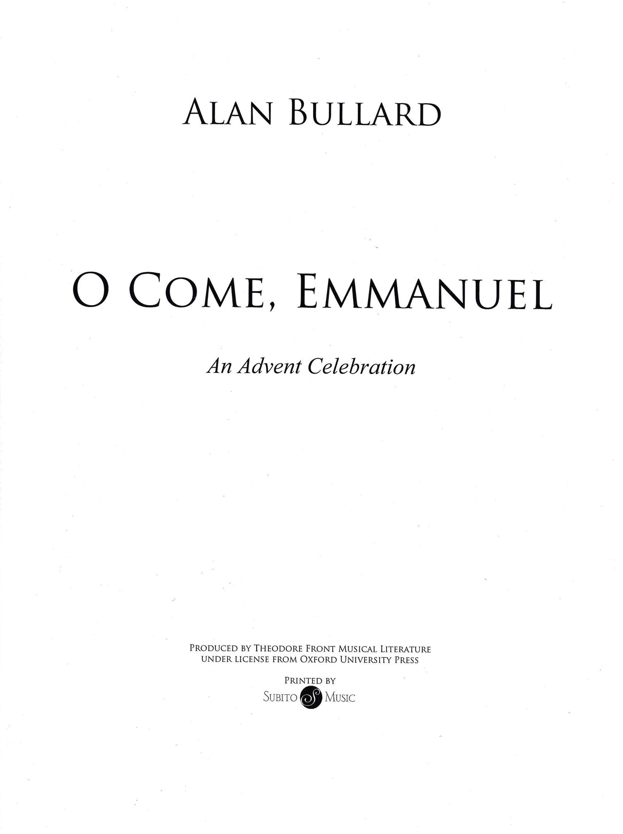 Bullard: O Come, Emmanuel