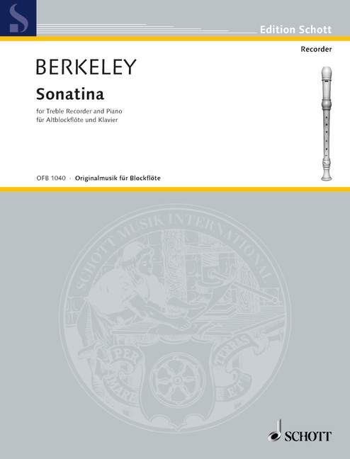 Berkeley: Recorder Sonatina, Op. 13