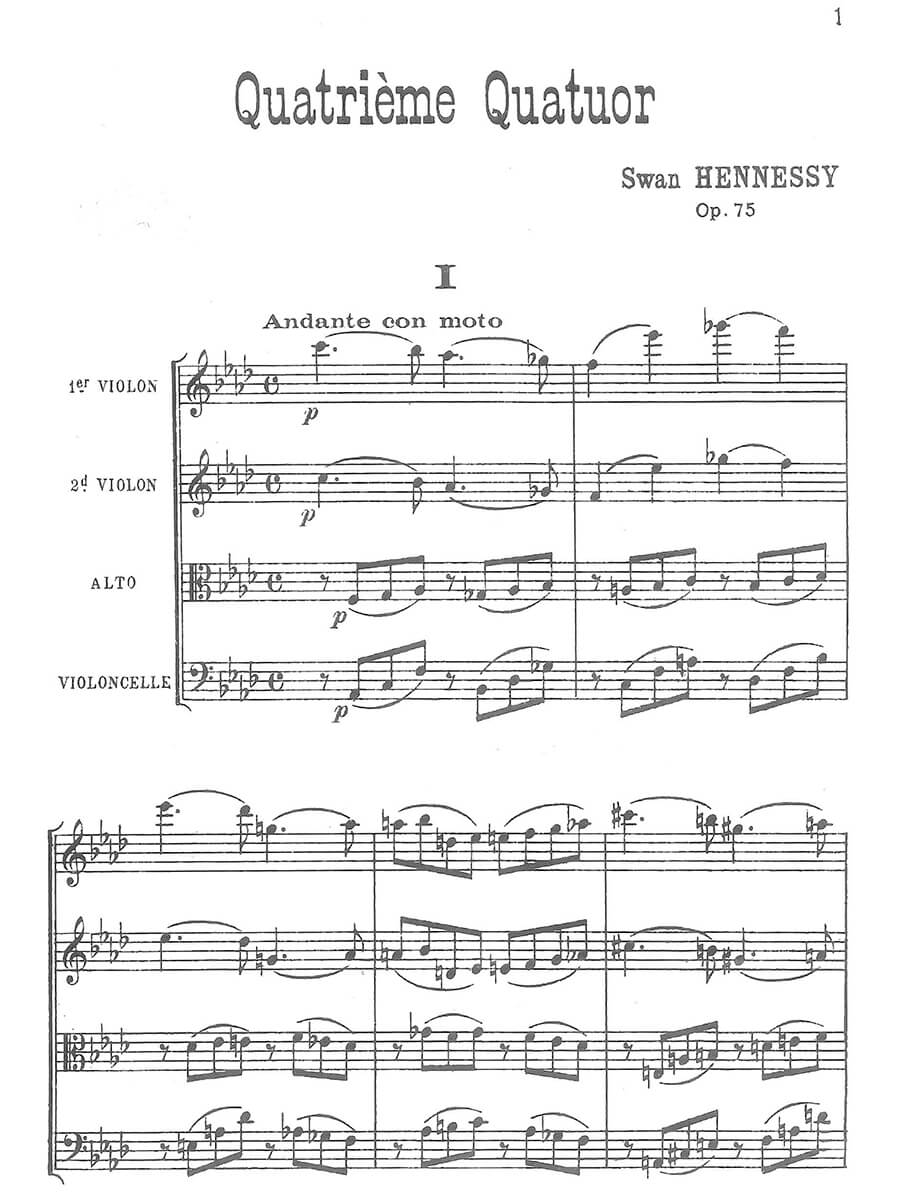 Hennessy: String Quartet No. 4, Op. 75